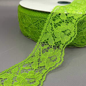 Кружево гипюровое 6 см - салатовый (#4)