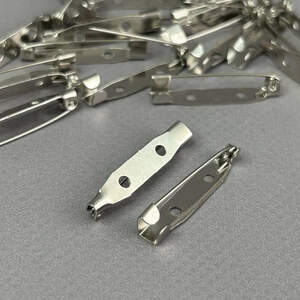 Основа для броши 3 см - серебро