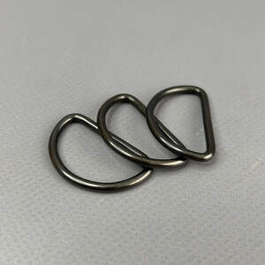 Полукольцо 3 см - темный никель