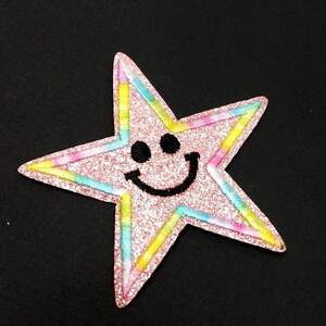 Термонаклейка Звезда люрекс- 1 шт, 7х7см цвет #2 Термонаклейка Звезда люрекс- 1 шт, 7х7см цвет #2