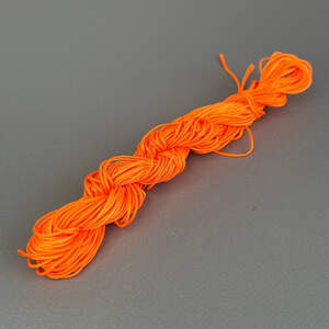 (18 метров) Шнур нейлоновый,капроновый (шамбала) 1 мм - Оранж неон
