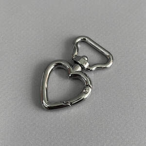 Карабин для сумки 20 мм, никель - 4,5 см