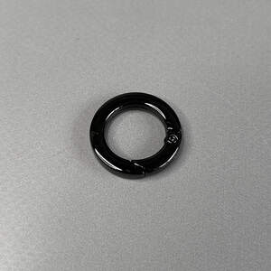 Карабин-кольцо для сумки 15 мм, темный никель - 2,5 см