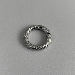 Карабин-кольцо для сумки 20 мм, никель - 3 см