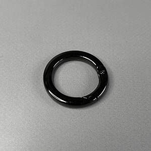 Карабин-кольцо для сумки 25 мм, темный никель - 3,5 см