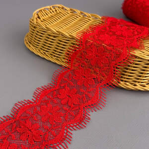 Кружево макраме Sindtex 9 см - красный