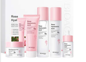 Подарочный набор косметики для лица 6в1 Bioaqua Rose с гиалуроновой кислотой Подарочный набор косметики для лица 6в1 Bioaqua Rose с гиалуроновой кислотой