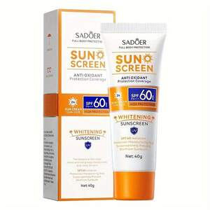 Солнцезащитный крем для лица и тела Sadoer Sunscreen Spf 60, 40г Солнцезащитный крем для лица и тела Sadoer Sunscreen Spf 60, 40г