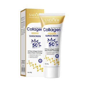 Солнцезащитный крем для лица с коллагеном Sadoer Collagen Spf 50, 40g Солнцезащитный крем для лица с коллагеном Sadoer Collagen Spf 50, 40g
