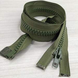 80см-тракторная молния для одежды тип 8 (хаки)