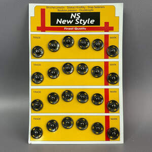 D=15мм пришивные застежки-кнопки для одежды Sindtex 24шт металлические серый темный