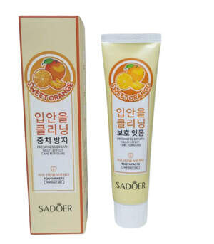 Зубная паста Sadoer для защиты десен с экстрактом апельсина, 100g