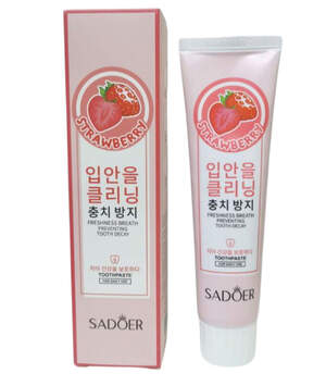 Зубная паста Sadoer для защиты десен с экстрактом клубники, 100g