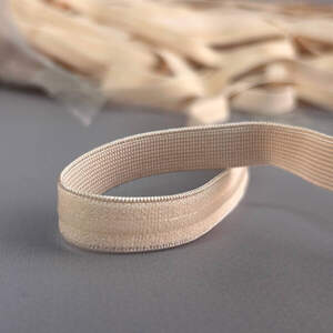 Резинка для бретель 1,2см с силиконом - бежевый