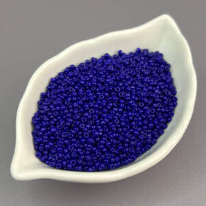 #12/0 Бисер китайский мелкий, 450 г - кобальт матовый (ТТ-40) #12/0 Бисер китайский мелкий, 450 г - кобальт матовый (ТТ-40)