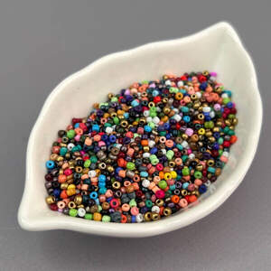 #12/0 Бисер китайский мелкий, 450 г - микс #12/0 Бисер китайский мелкий, 450 г - микс