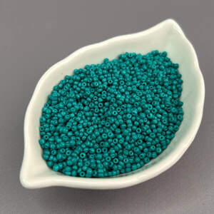 #12/0 Бисер китайский мелкий, 450 г - морская волна матовая (ТТ-98) #12/0 Бисер китайский мелкий, 450 г - морская волна матовая (ТТ-98)