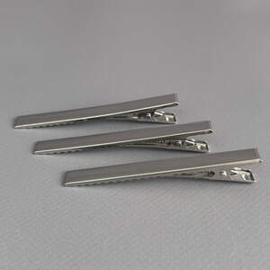 (10 шт) Заколка-заготовка уточка плоская 7,5 см