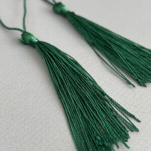 Декоративные кисточки для рукоделия 13 см - изумрудный