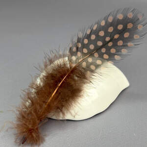 Перья куриные для рукоделия 5-10 см, 50шт - коричневый