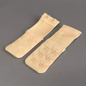 Удлинитель для бюстгальтера на 2 крючка, бежевый 3,2х9,5 см