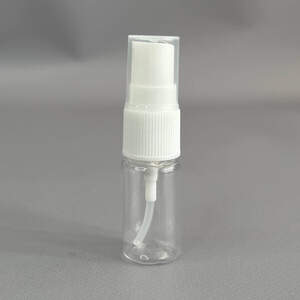 Флакон пластиковый с распылителем Ø22 мм, h -80 мм, объем - 10 мл - прозрачный