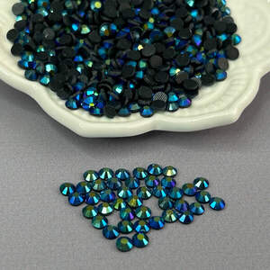 10г- Термоклеевые стразы (dmc Китай) SS16 (4мм) - Crystal Синий AB