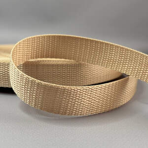 Стропа сумочная-ременная, 2,5 см средняя жесткость - бежевый