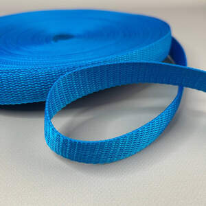 Стропа сумочная-ременная, 2,5 см средняя жесткость - васильковый