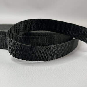 Стропа сумочная-ременная, 2,5 см средняя жесткость - черный