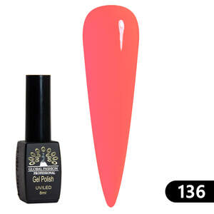 Гель-лак Black Elite 136, Global Fashion 8 мл