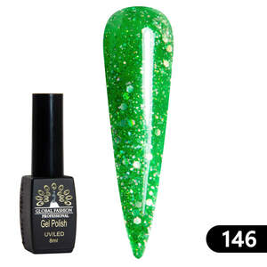 Гель-лак Black Elite 146, Global Fashion 8 мл