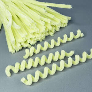 Пушистая проволока (синель) 30см - лимонный