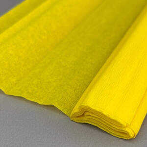 Гофрированная (креповая) бумага 50х150см - желтый