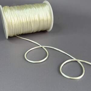 Шнур корсетный (сатиновый, шелковый ) 2мм, 100 яр - Айвори