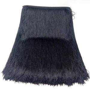 Бахрома для бальных платьев 50смх10ярд черная