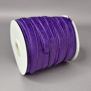 Бархатная лента декоративная 1см боб. 46м - сиреневый (#89)
