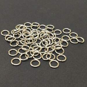 Колечко соединительное, одинарное 7 мм, цвет Сталь - 10г/уп