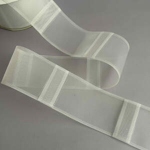 Шторная лента органза 10 см под карниз трубку с петлями Шторная лента органза 10 см под карниз трубку с петлями