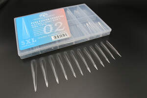 Гелевые типсы 5XL экстрадлинные, Стилет 02, 120 шт