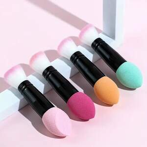 Двухсторонняя кисть-спонж для нанесения макияжа Двухсторонняя кисть-спонж для нанесения макияжа