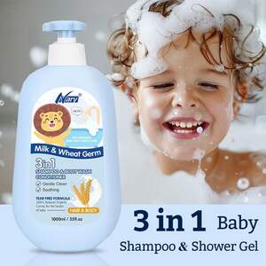 Детский шампунь 3в1 с молоком и пшеницей Nary MilkWheat Germ, 1000мл