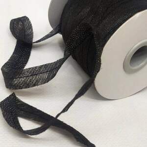 Долевик клеевой по косой черный, 1,2 см 96 метров