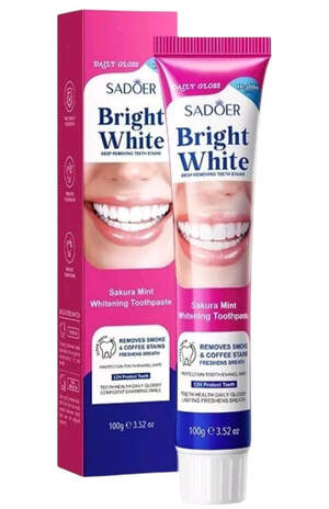 Отбеливающая зубная паста Sadoer с мятой и сакурой, 100г