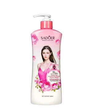 Парфюмированный шампунь для волос против перхоти Sadoer Romantic Rose, 500мл Парфюмированный шампунь для волос против перхоти Sadoer Romantic Rose, 500мл