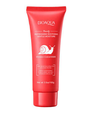 Пенка для умывания с муцином улитка Bioaqua Snails Cleanser, 100г Пенка для умывания с муцином улитка Bioaqua Snails Cleanser, 100г