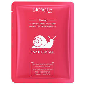 Тканевая маска для лица с муцином улитки Bioaqua, 25г Тканевая маска для лица с муцином улитки Bioaqua, 25г