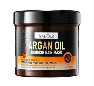 Увлажняющая маска для волос Sadoer с аргановым маслом, 500 мл Увлажняющая маска для волос Sadoer с аргановым маслом, 500 мл