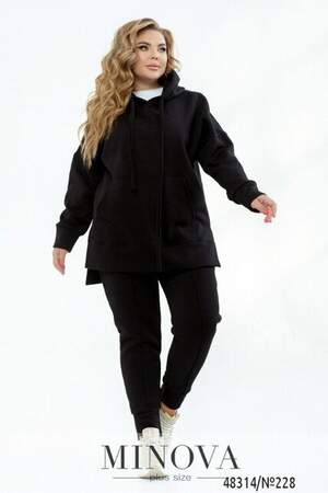 Спортивний Костюм №228-Чорний