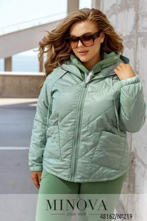 Куртка №219-Ніжно Блакитний